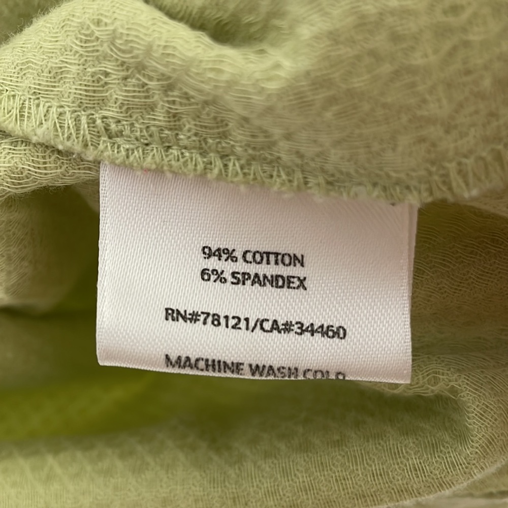 Eileen Fisher Textured Willow Green Vest Medium - Picture 5 of 5